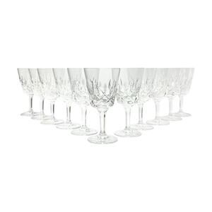 Gorham “King Edward” Set of 11 Crystal Wine Glasses 6” 6oz Signed